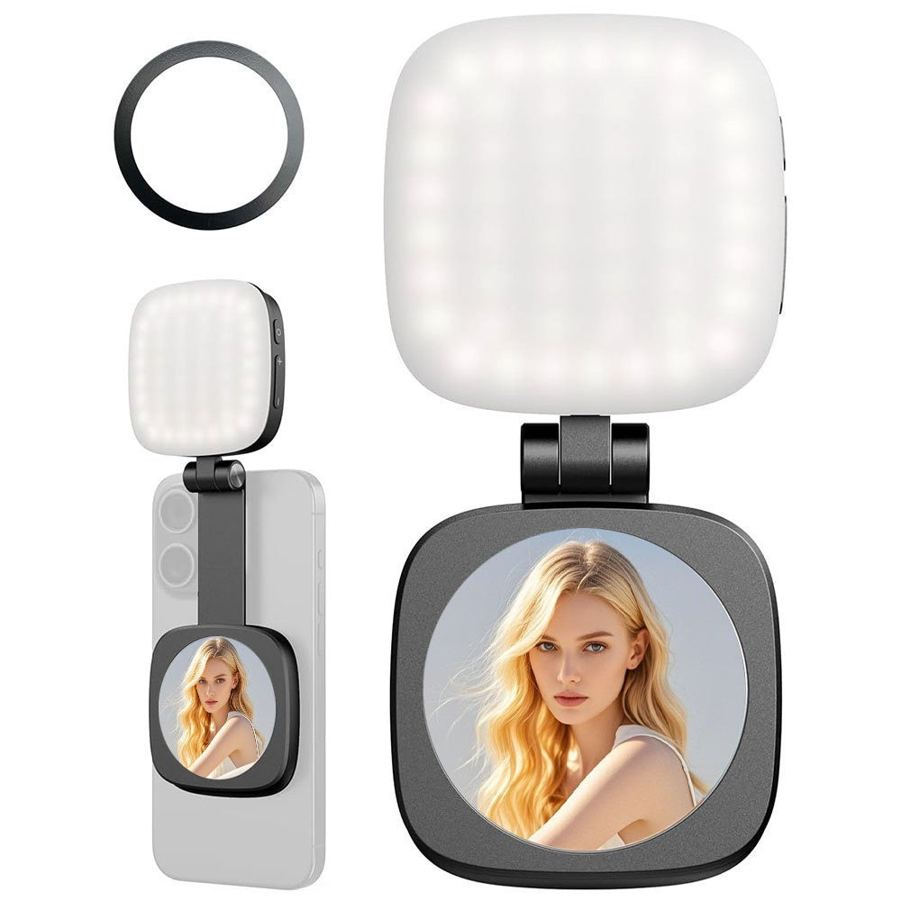 Luz LED Magnética para Selfies y Fotos con Espejo
